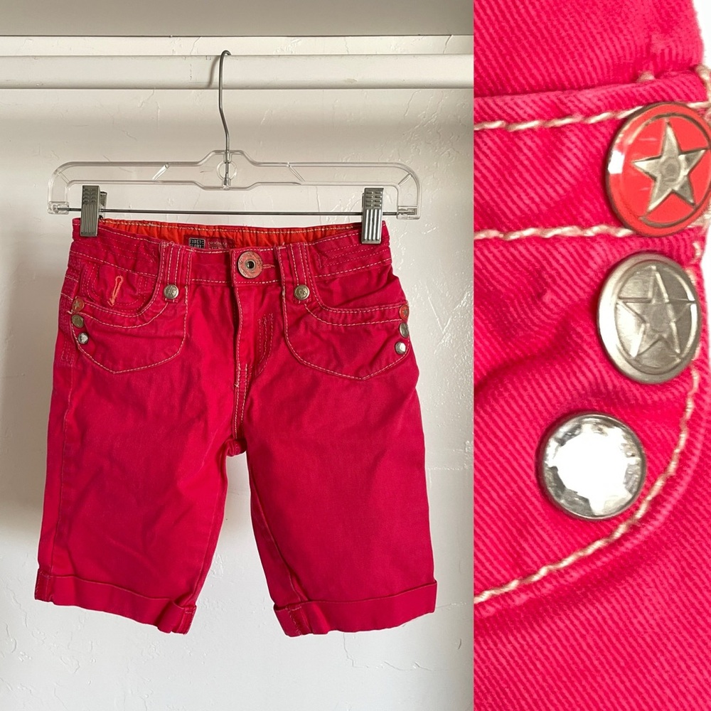 FADED GLORY Little Girls VINTAGE Y2K  Cropped Cotton JEANS Medium